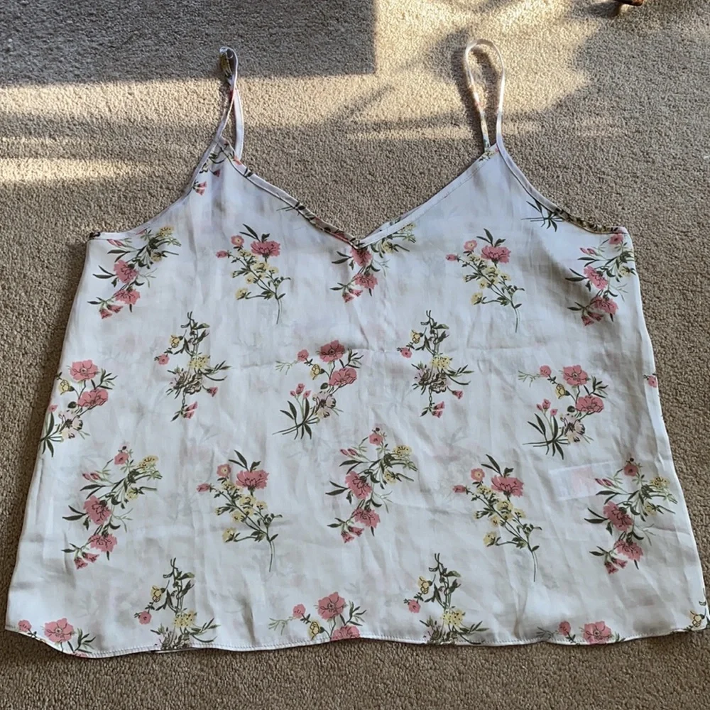 💌[ Topshop ] Satiny Floral Shorts & Tank Pajama Set - Picture 4 of 16